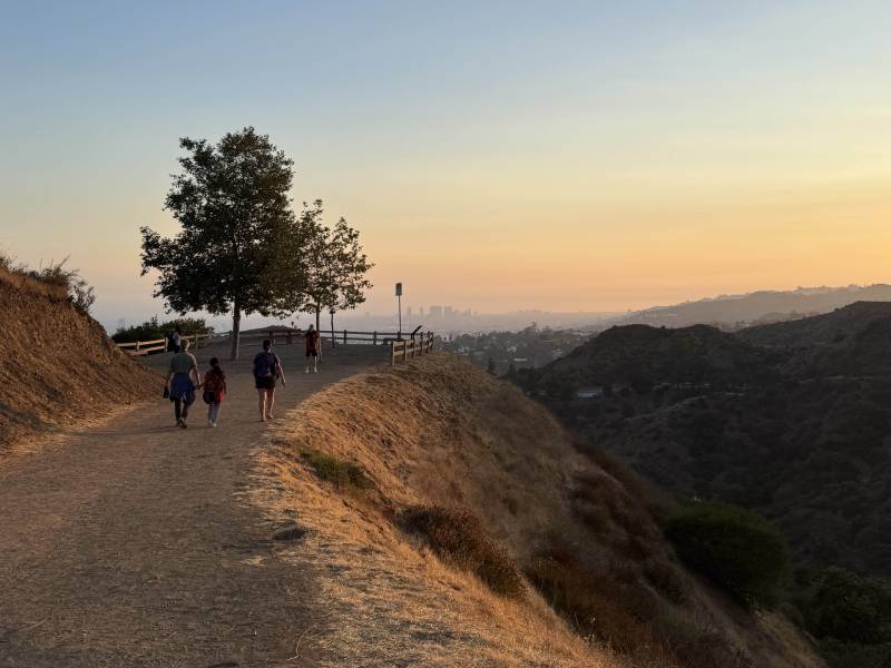 Evening hike in LA